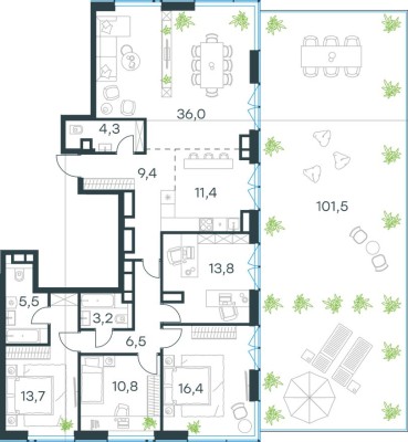 5к. квартира