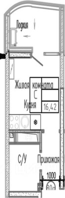 1к. квартира