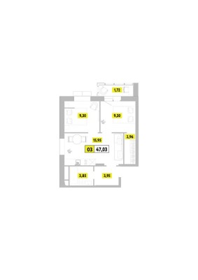 3к. квартира