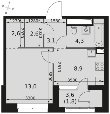 1к. квартира