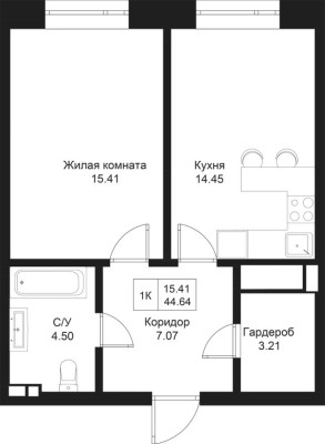 1к. квартира