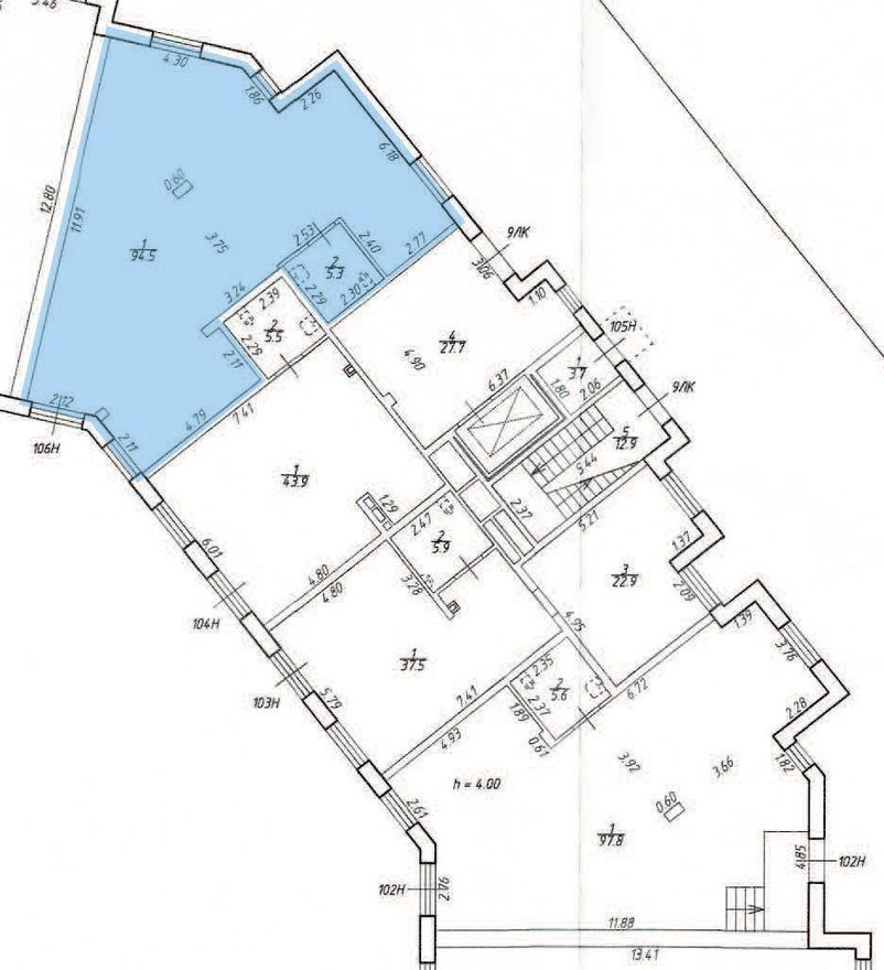 Помещение свободного назначения, 99.8 м²