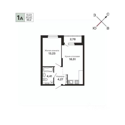 1к. квартира