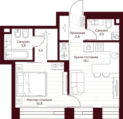 1к. квартира