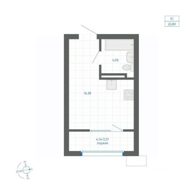 1к. квартира