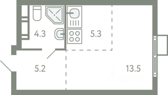 1к. квартира