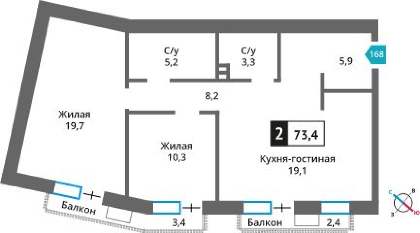 2к. квартира