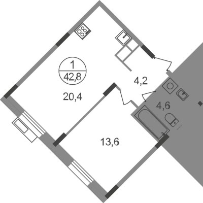 1к. квартира