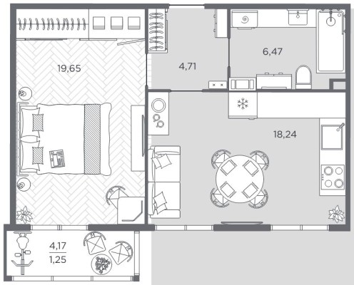 1к. квартира