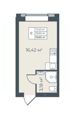 1к. квартира