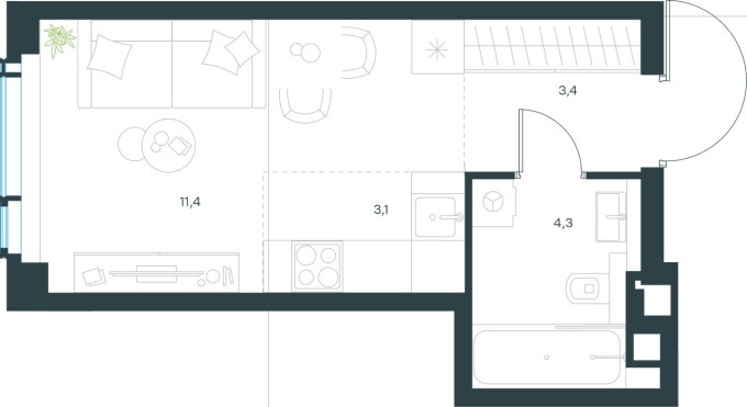 Студия-квартира