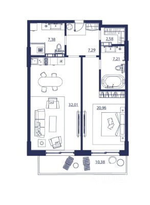 2к. апартаменты