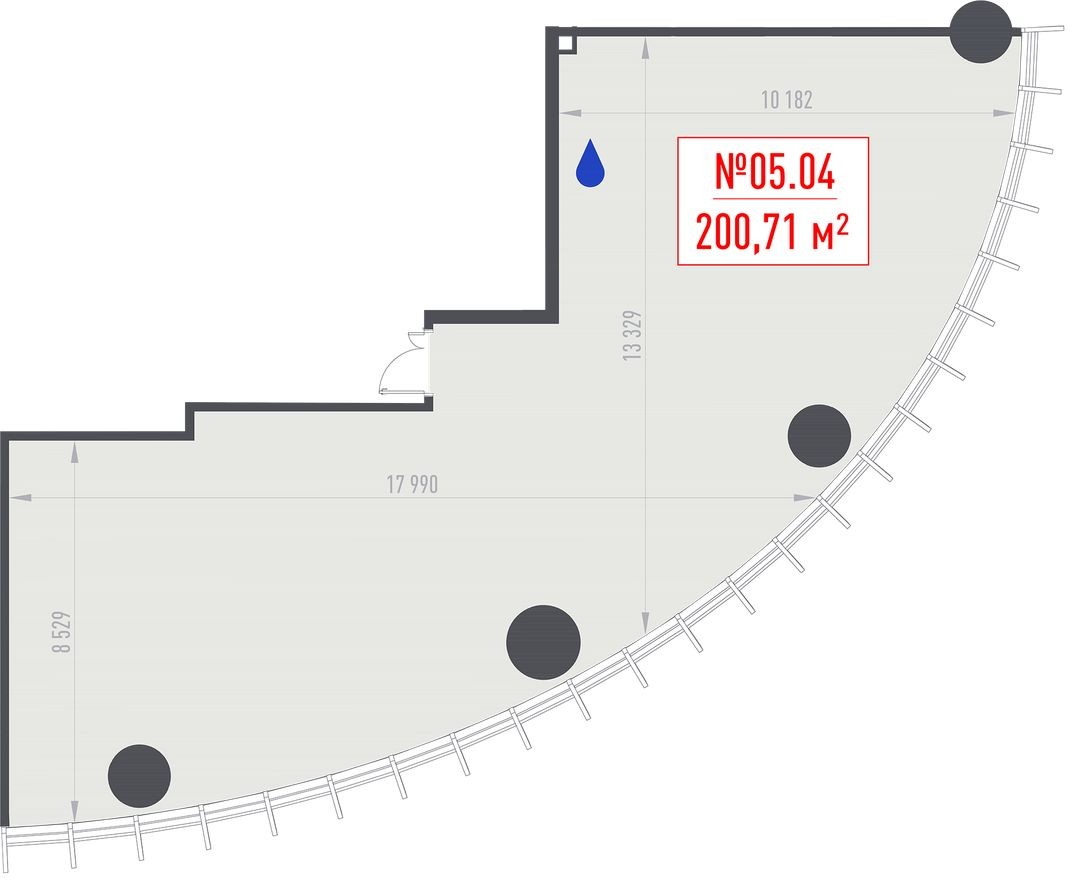 Офисное помещение, 200.7 м²
