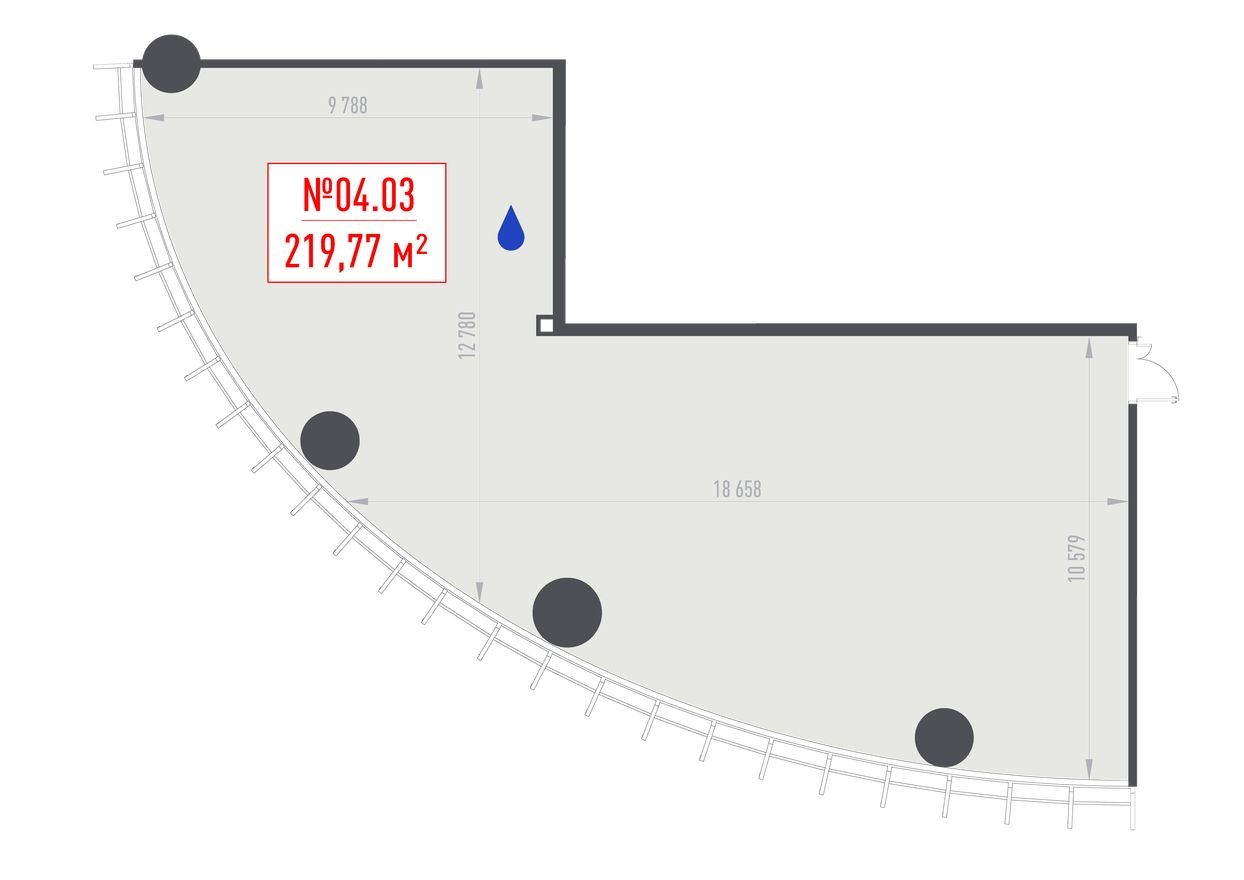 Офисное помещение, 226.1 м²