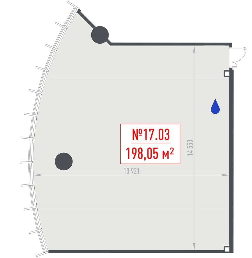Офисное помещение, 198.1 м²