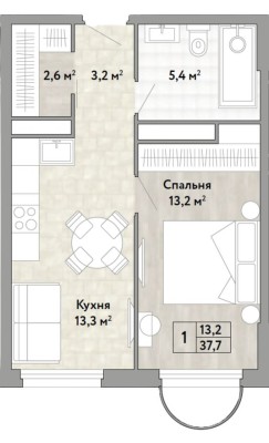 1к. квартира