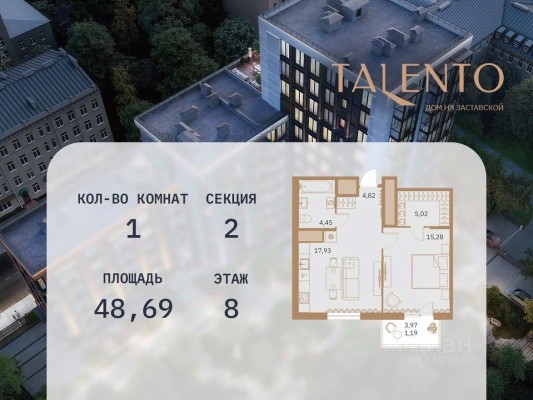 1к. квартира