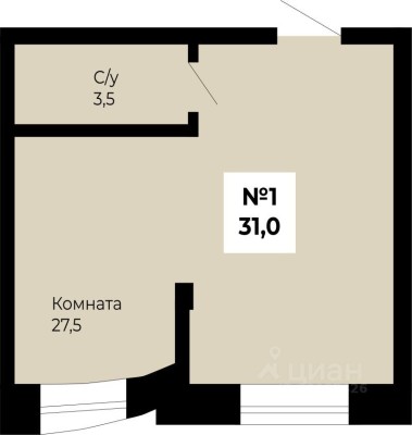 1к. квартира