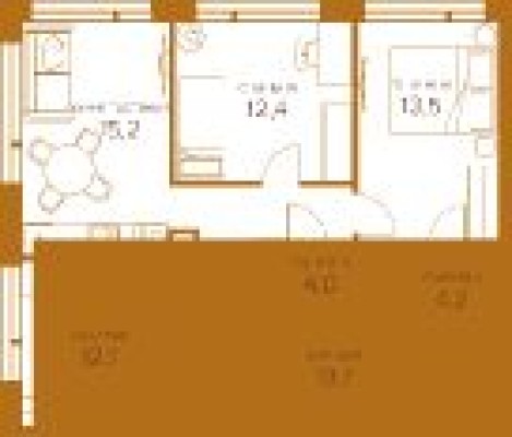 3к. квартира