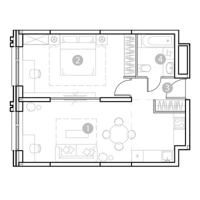 2к. апартаменты
