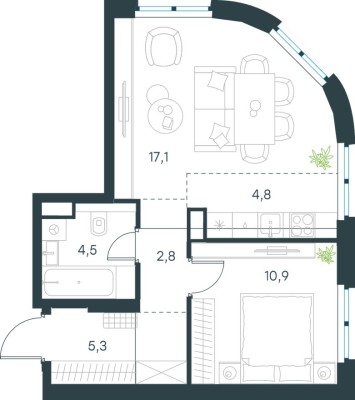 2к. квартира