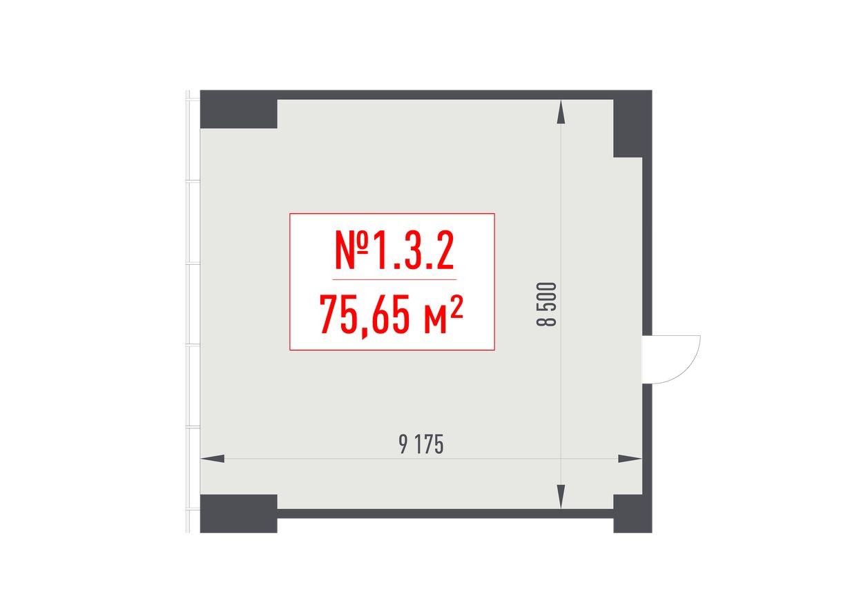Офисное помещение, 75.7 м²
