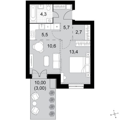 2к. квартира