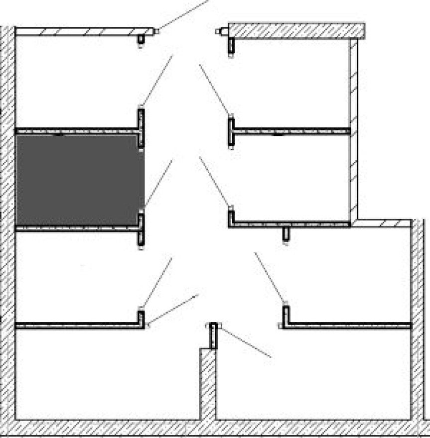 Кладовая в паркинге, 2.9 м²
