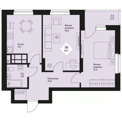 2к. квартира