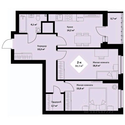 2к. квартира