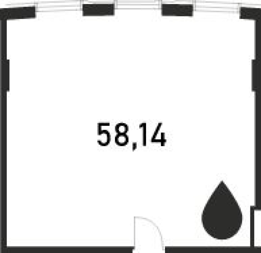 Офисное помещение, 58.1 м²