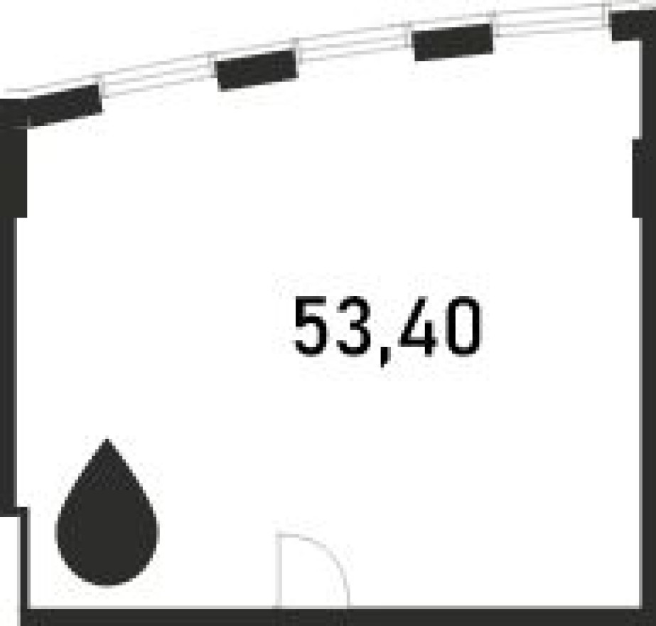 Офисное помещение, 53.4 м²