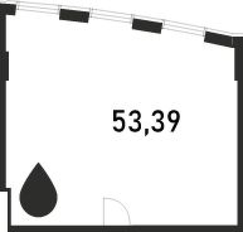 Офисное помещение, 53.4 м²
