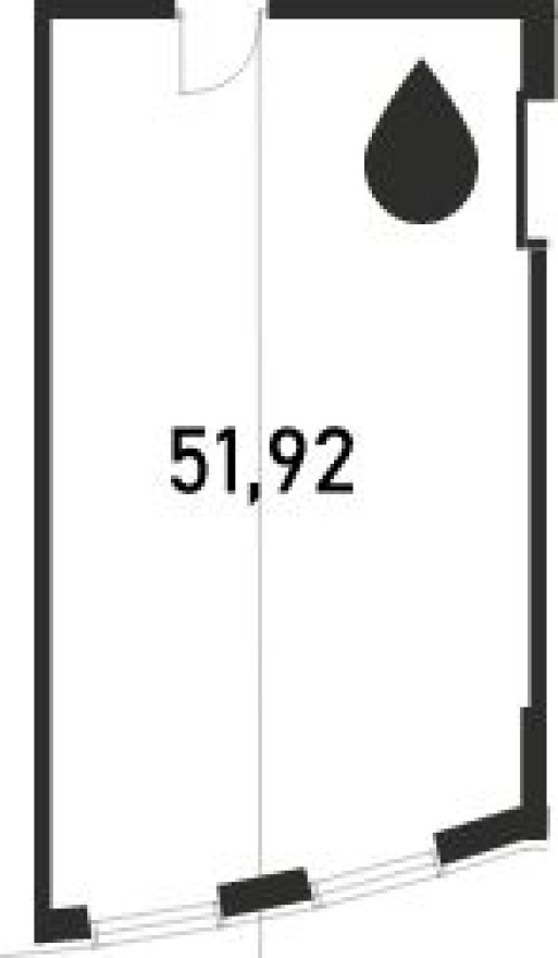 Офисное помещение, 51.9 м²