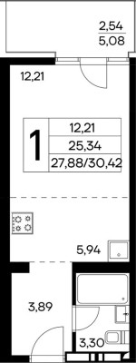 1к. квартира