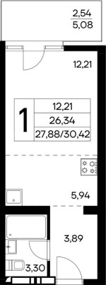 1к. квартира