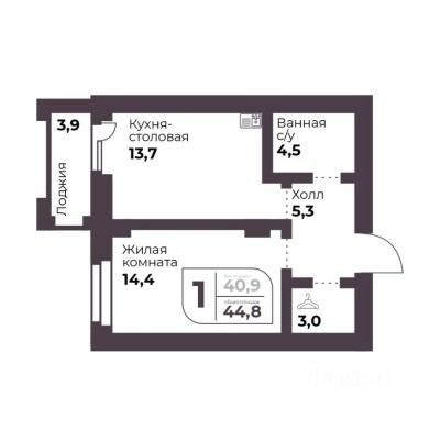 1к. квартира