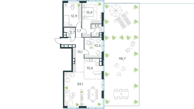 4к. квартира