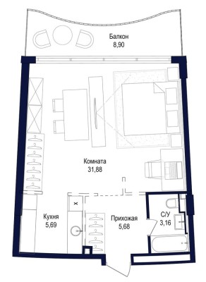 Студия-квартира