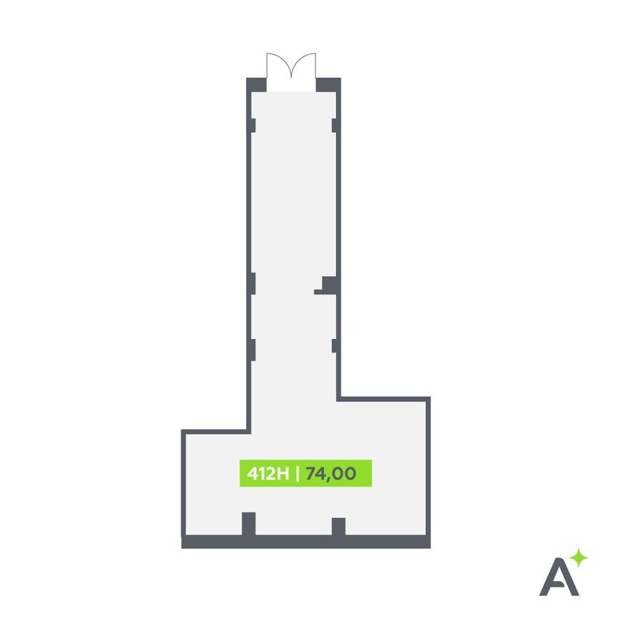 Помещение свободного назначения, 74.0 м²