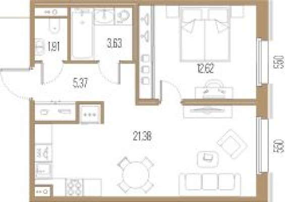 1к. квартира