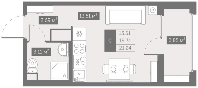 Студия-квартира