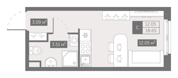 Студия-квартира