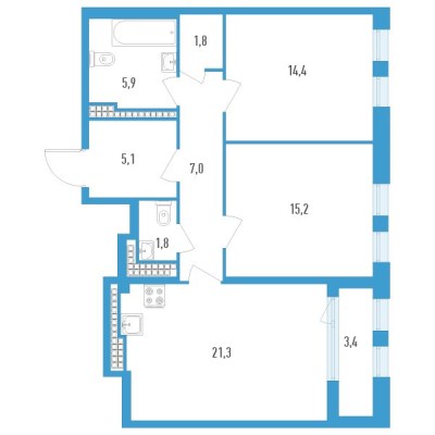 2к. квартира