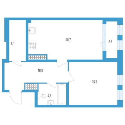 1к. квартира