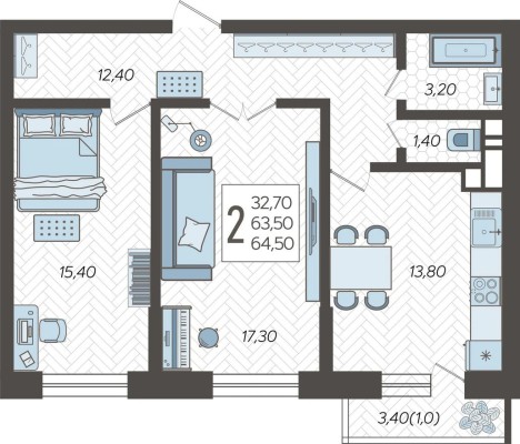 2к. квартира