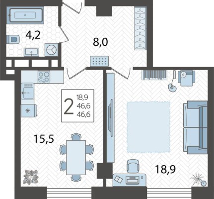 2к. квартира