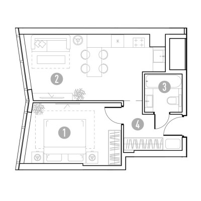 1к. квартира