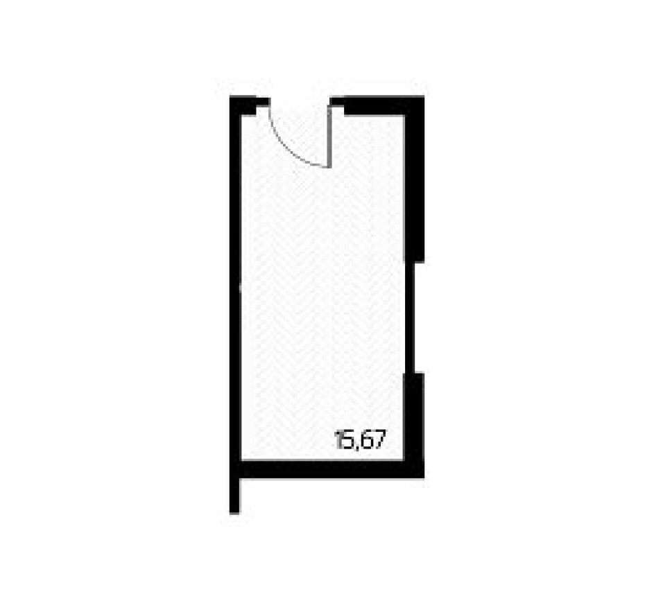 Помещение свободного назначения, 15.7 м²