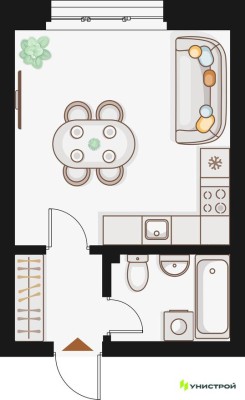 1к. квартира